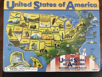 Brand new USA map puzzle