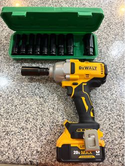 Dewalt impact and battery and socket set