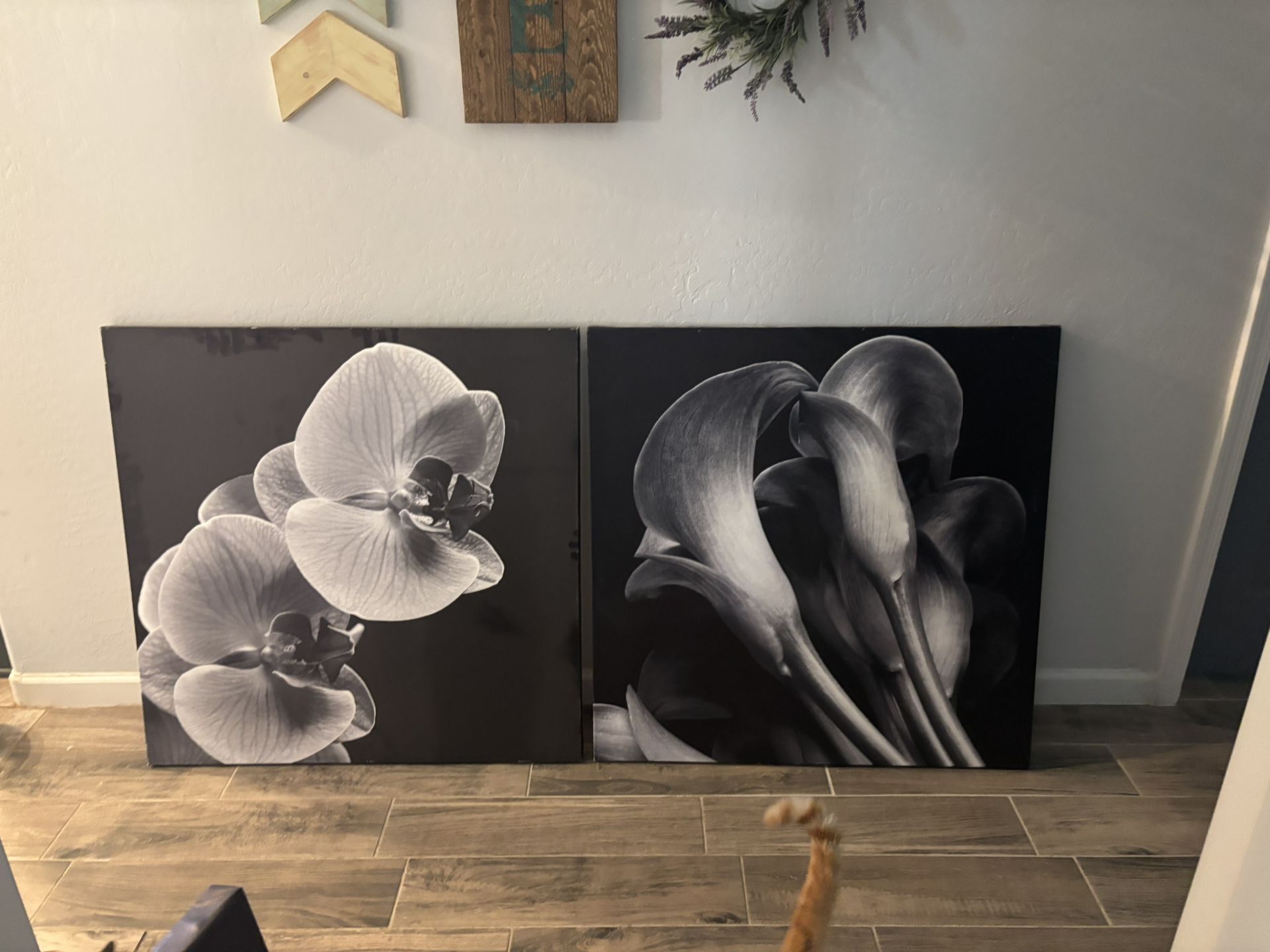 Black And White Floral Prints