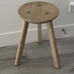 Arhaus Daniel Wood Stool In Sable Oak