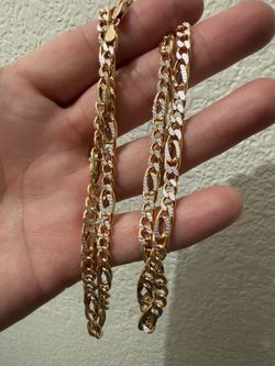Cadena nueva 14k 15.7 gr diamantada