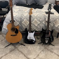 Electric And Acoustic Guitars