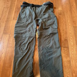 Men’s Columbia Convertible Pants Size 34 Green
