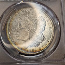 Toned Morgan Dollar 