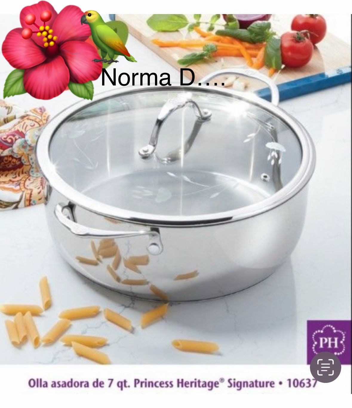 Olla De 7 Qts Heritage Signature Nueva En Su Caja ๐บ Princess House ๐บ