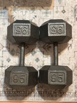Pair of 95lb dumbbells