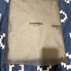 Fear Of God Essentials Light Oatmeal Oversized Hoodie Size Xtra Xtra Large