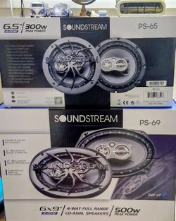 Soundstream Two Pack 6.5 and 6x9s Brand New In The Boxes