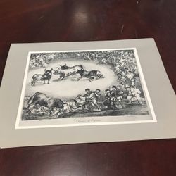 Print Of A Bullfight In Spain 
