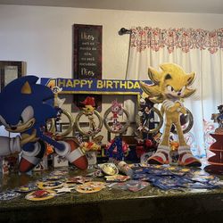 SONIC THE HEDGEHOG BIRTHDAY PARTY DECORATIONS