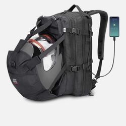 KEMIMOTO Motorcycle Helmet Backpack Bag for Men with USB Charging Port