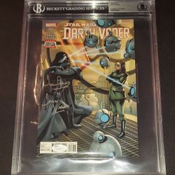 🔥 Dave Prowse autographed Darth Vader Star Wars Comic Beckett and JSA COA 🔥