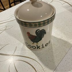 Rooster Morn cookie jar