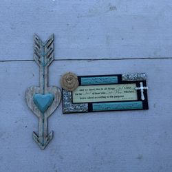 Rustic Teal Wall Decor