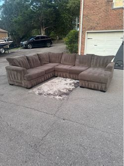 ‼️FREE DELIVERY GRAY SECTIONAL COUCH