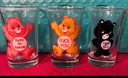 Swear Bear shot glasses
