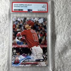 2018 Topps Holiday Shohei Ohtani Rookie PSA 9!