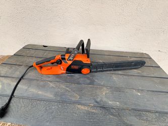 Black Decker 15 Amp 18 Inch Electric Chainsaw Low Kickback Smooth Cuts