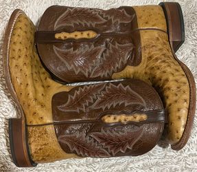 Tony lama ostrich boots for men