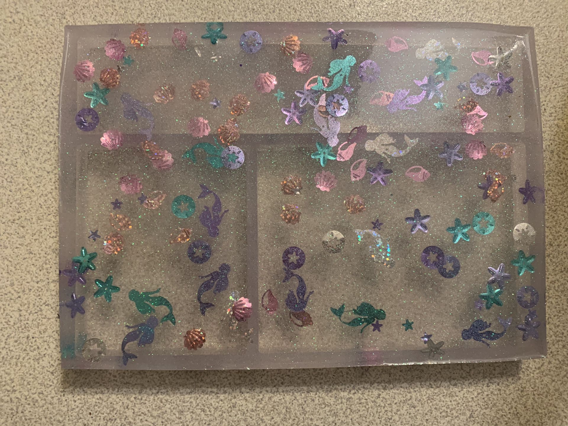 Mermaid Glitter Multipurpose Tray