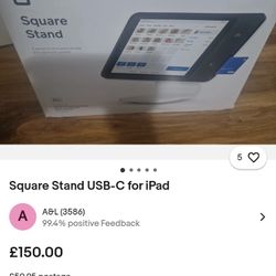 Square Stand  With USB-c Point Of Sale For IPad stand