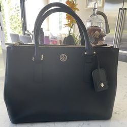 Tory Burch Black Satchel Purse 