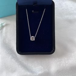  Vintage Silver 925 Atlas Open Circle Pendant 