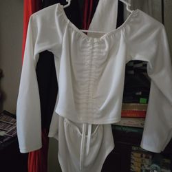 White Bodysuit Blouse