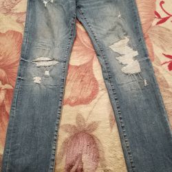 Earopostale Distressed skinny stretch jeans size 34