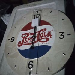 Large Pepsi Metal Clock!