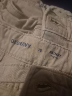 Girls Old Navy Skinny Stretch Uniform Pants Size 16