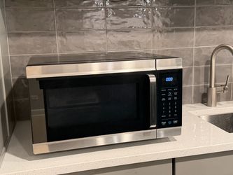 Stainless Steel Countertop Microwave with Air Fry-smart microwave.