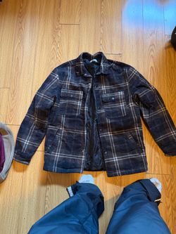 H&M Brown Checkered Jacket