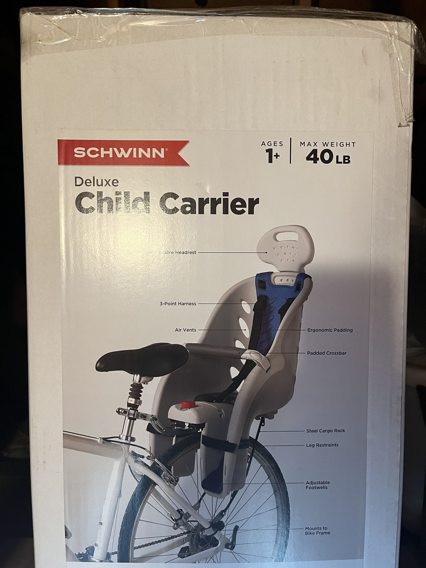 Schwinn Deluxe Child Carrier For Bike 