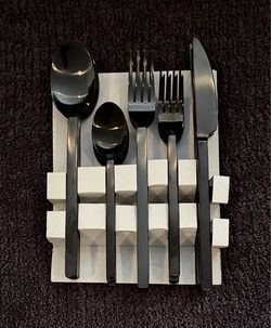 Open Box (Never Used) IKEA STOCKHOLM 2025 20-piece flatware set, black