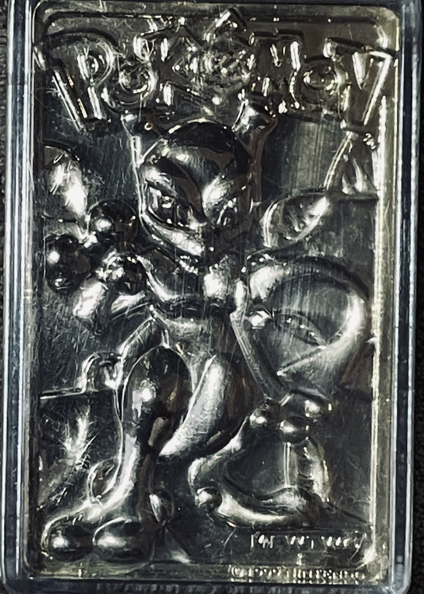 1999’ 23k Gold Clad Metal Pokemon’card/Mewtwo