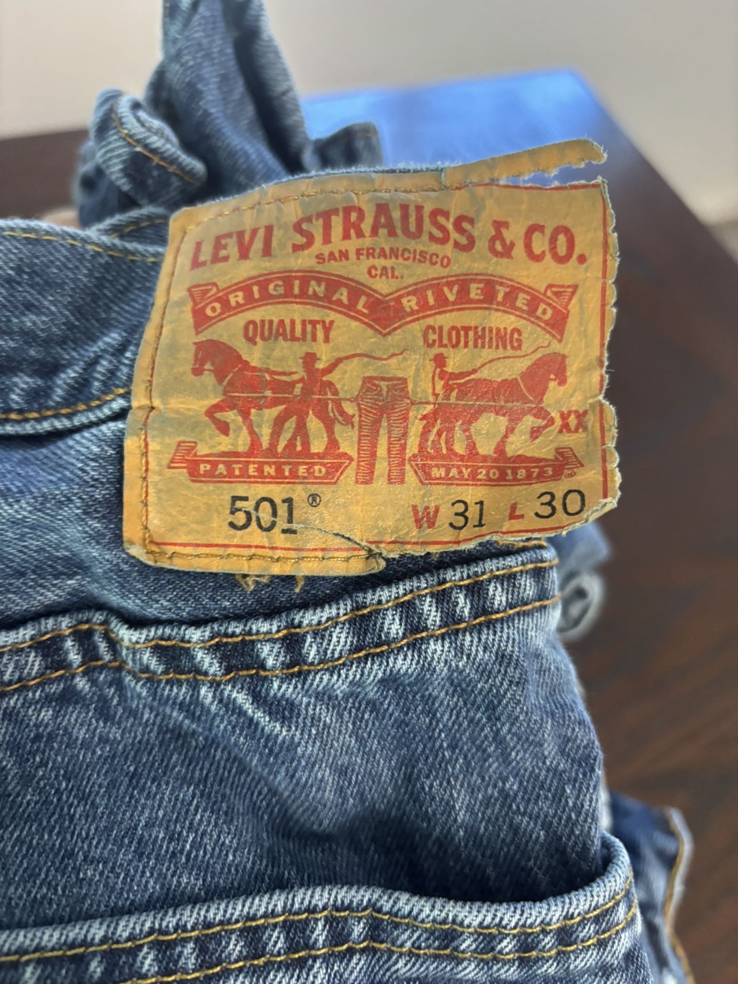 Levi’s 501 Men’s Regular Fit 31x30 4 Pairs