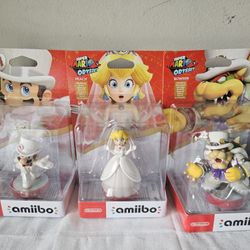 Mario, Peach, Bowser (Wedding Style) Amiibo
-Super Mario Odyssey
