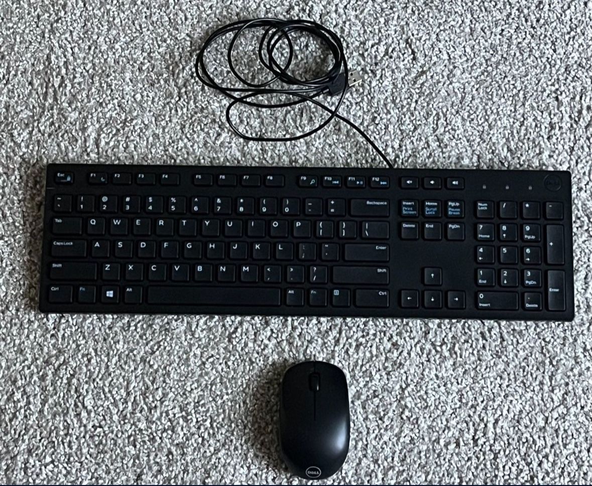 Dell Keyboard and Dell Mouse