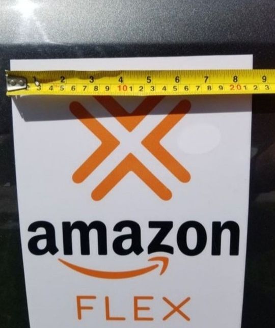 Amazon flex car magnets (2 signs for 18 dlls)