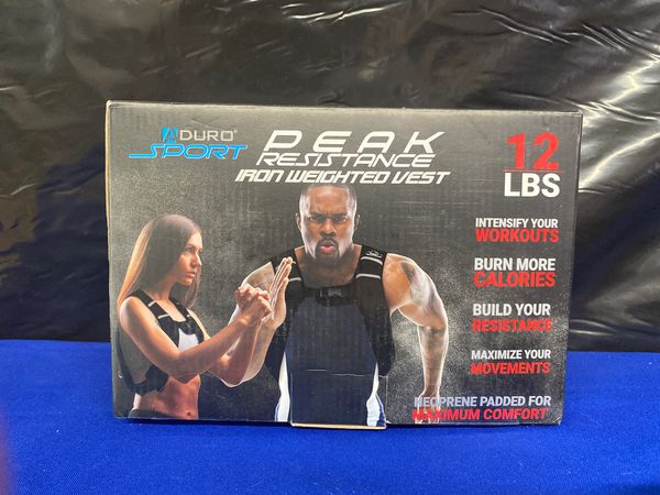 Aduro Sport Peak Resistance Iron Weighted Vest 12lbs for Sale in Los Angeles, CA - OfferUp