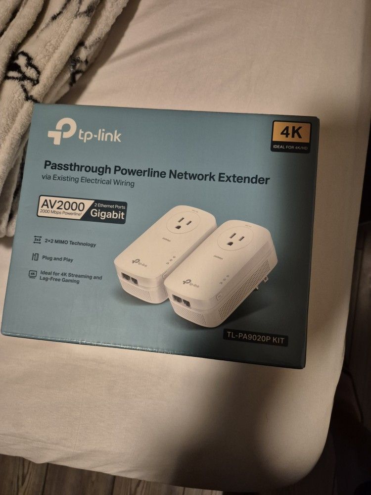 TP-Link AV2000 TL‑PA9020P KIT Powerline Starter – Open Box, Box Wear – 2‑Port