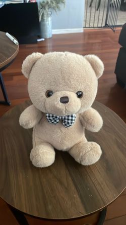 Plush Teddy Bear with Bow Tie