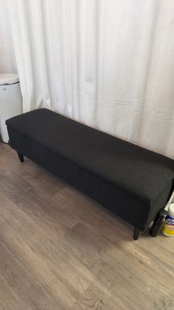 Black ottoman