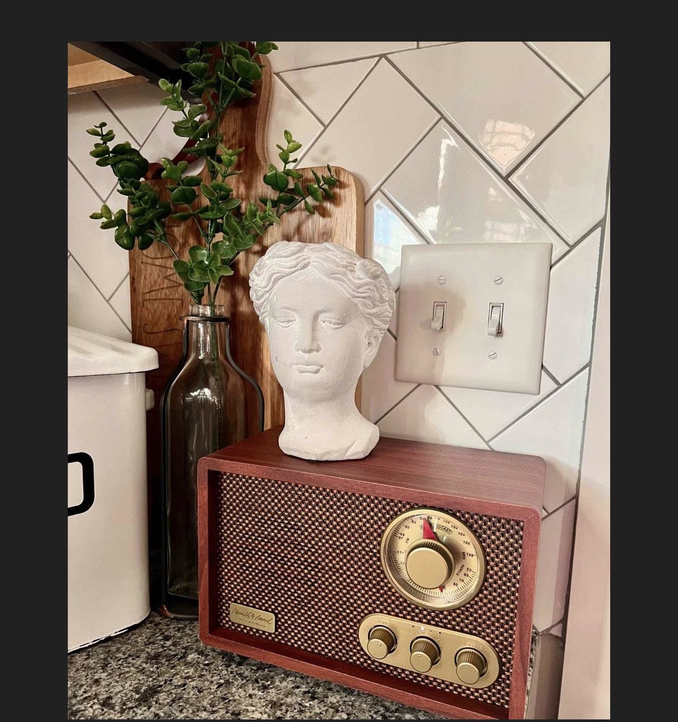 📻 Portable AM/FM Bluetooth Radio – Tonal Brown (Hearth & Hand™ with Magnolia)