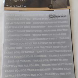 Altenew - 3D Ways To Thank You Embossing Folder