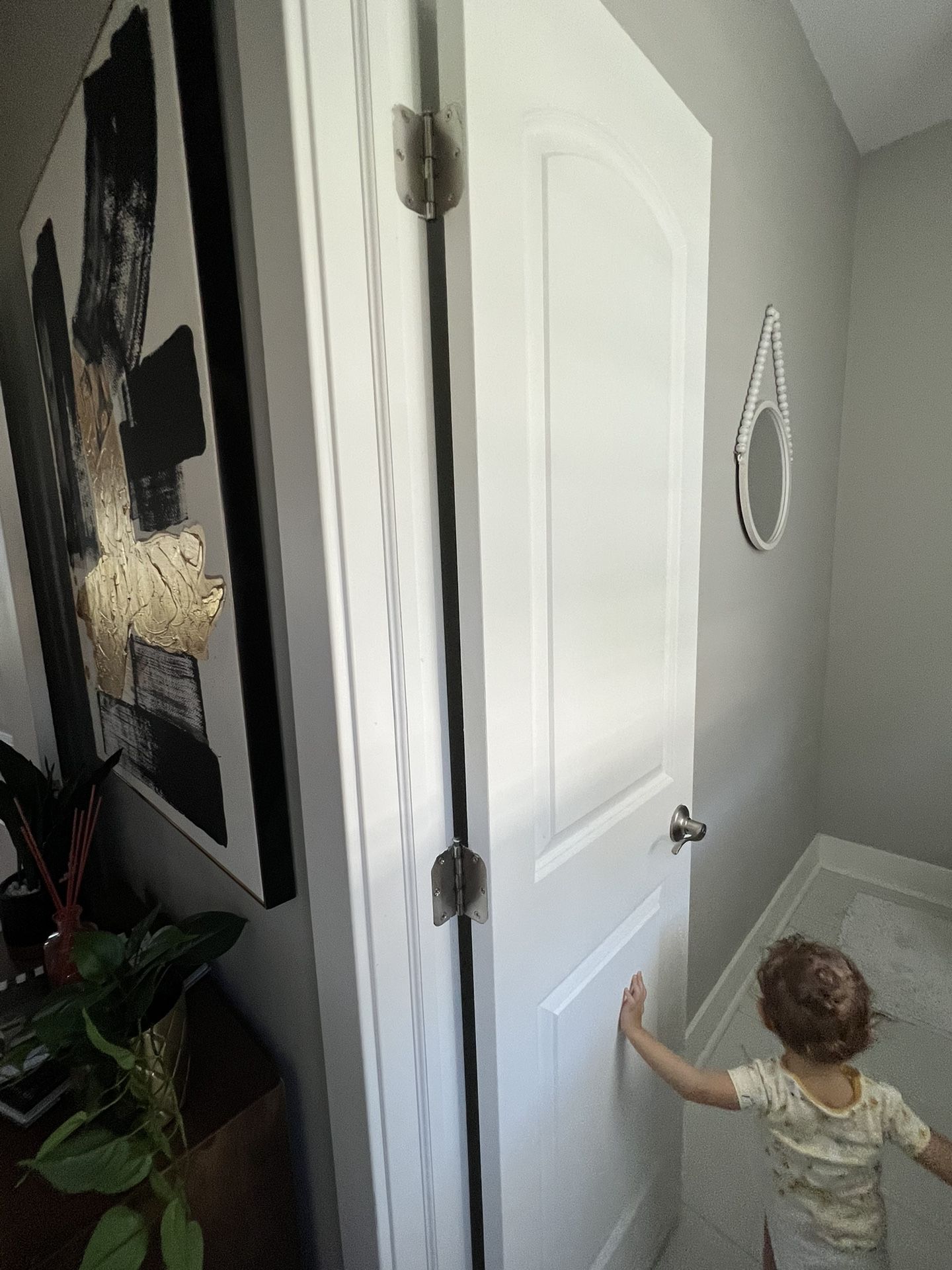 7 single Interior doors with frame all included less than 8 months old