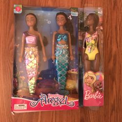3 Barbie Dolls 