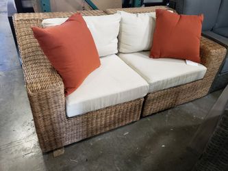 New 2pc sunbrella fabric outdoor patio furniture loveseat tax included