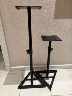 Steel speaker stands